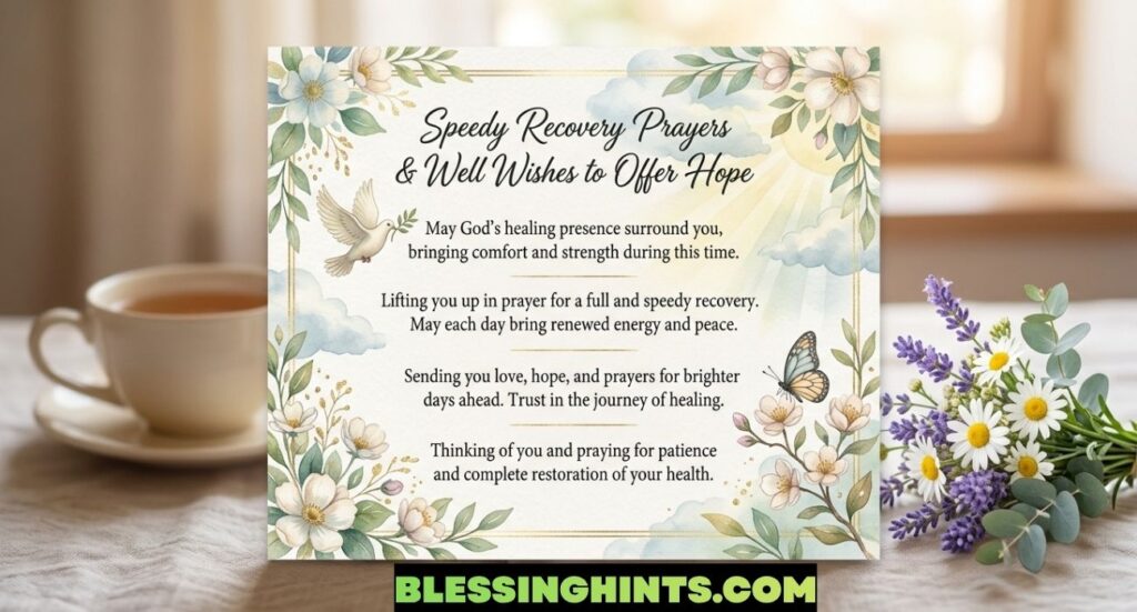 Heartfelt Speedy Recovery Prayer Messages