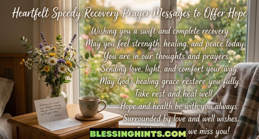 Heartfelt Speedy Recovery Prayer Messages