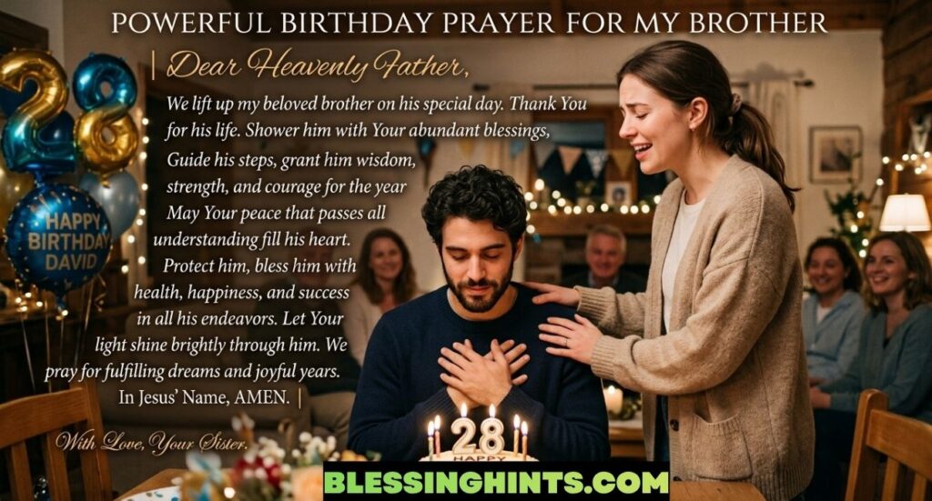 Powerful Birthday Prayer for My Brother