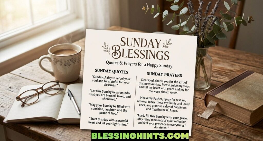 Sunday Blessings Quotes and Prayers